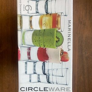 Circleware Marinella 6-Piece Glass Set - Clear